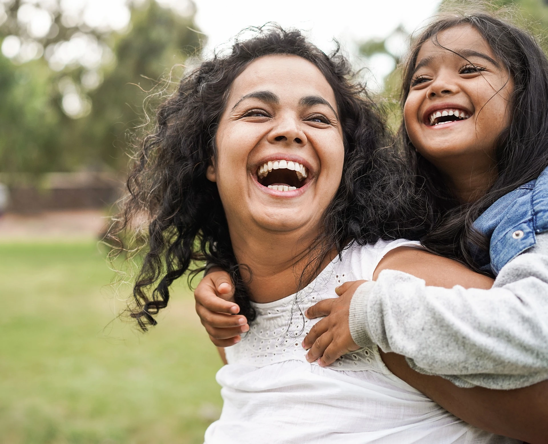 hfc-about us page image - mom and daughter laughing together